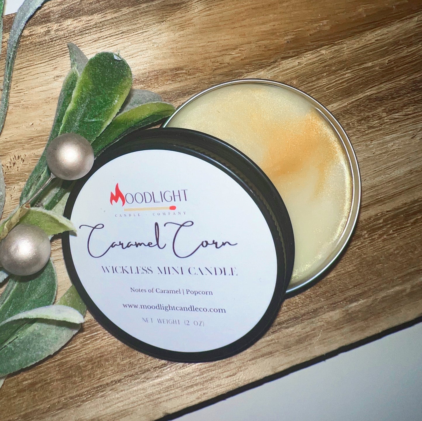 Caramel Corn Wickless Mini Candle