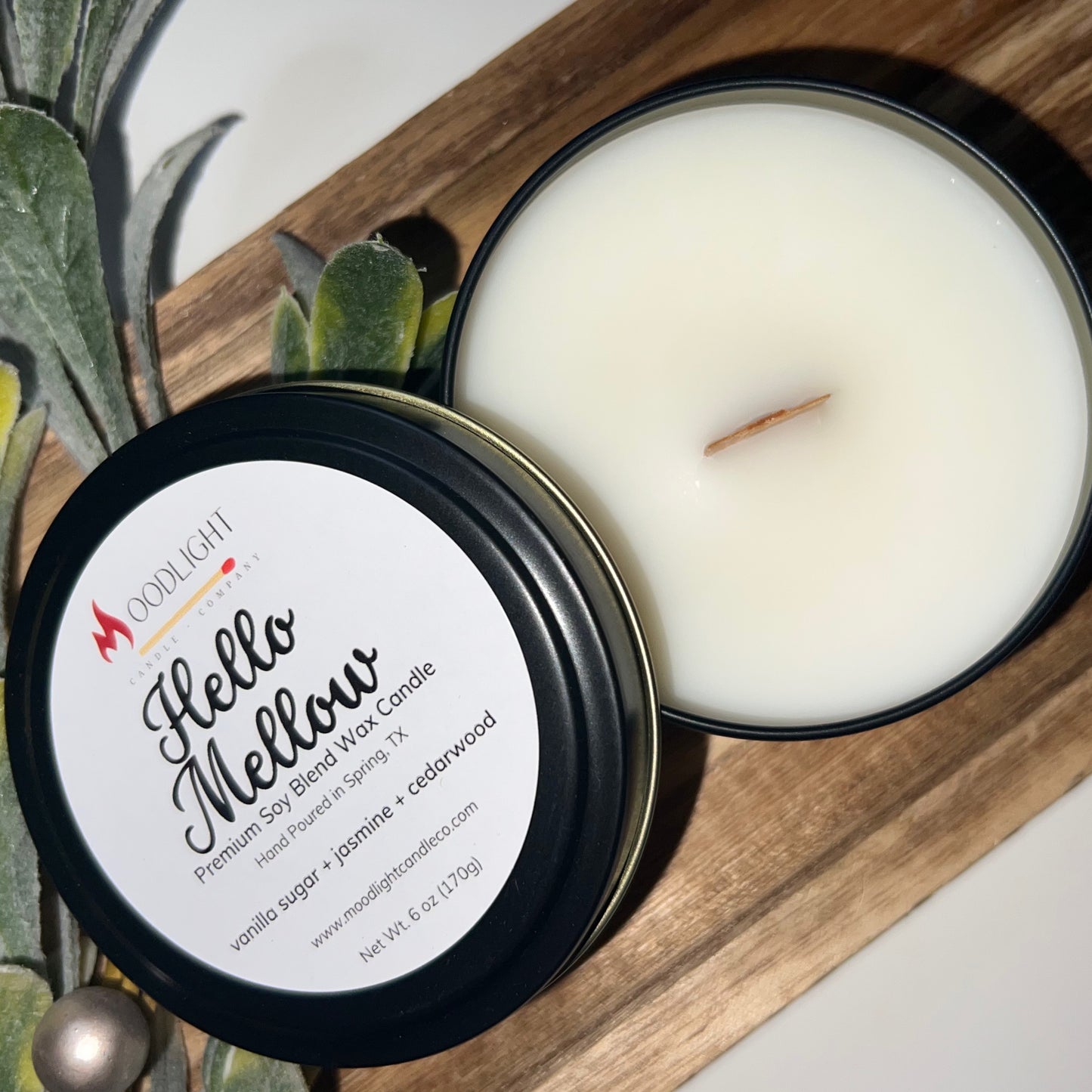 Hello Mellow Signature Tin Candle