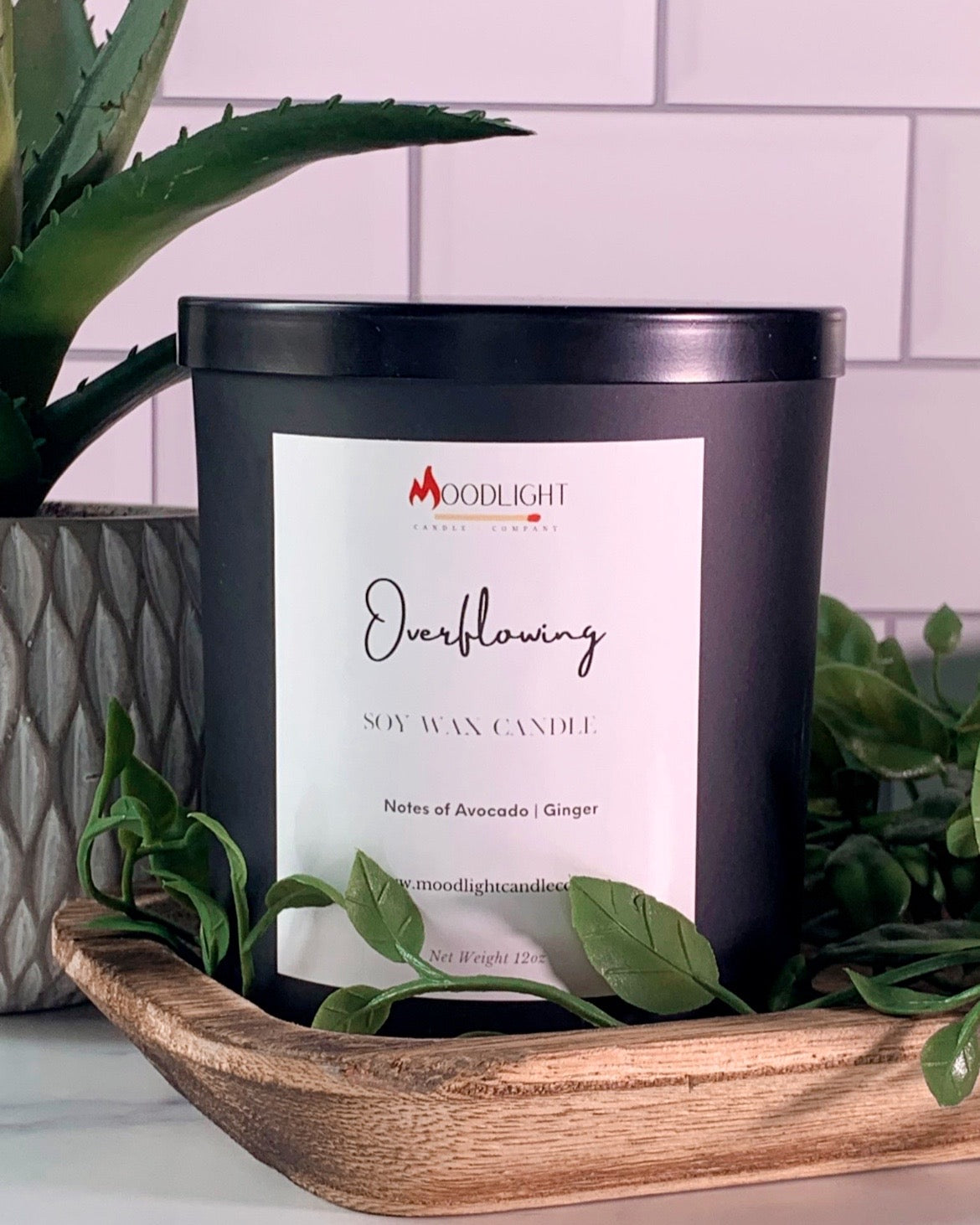 Overflowing Signature Tin Candle